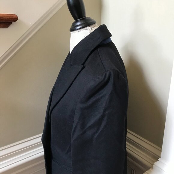 NWT JCREW Mirabelle Top Coat Womens 6 Black Italian Wool Cashmere BM546 NEW - Picture 9 of 16